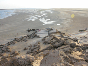 het strand in Dakhla